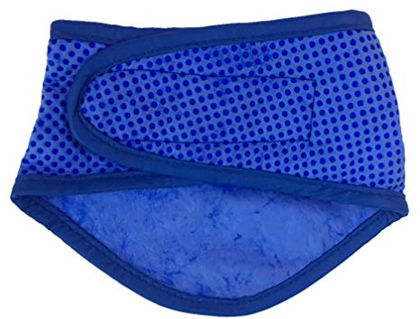 Dog Collar Pet Summer Bibs Puppy Dog Cooling Collar Scarf Breathable Pet Neck Gaiter Dress Up Pet Bandana for Cat Kitten Blue (Large) Cone