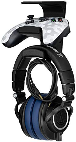 BRAINWAVZ The VULCAN - Under Desk Gamepad Controller & Headphone Hanger Holder Stand - Designed for XBOX ONE, PS4, PS3, PS5, Dualshock, Switch, PC, Steelseries, Steam & More