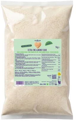 Harina de almendras 1 KG nut&me | 100% almendra | Extrafina | Sin Gluten | Keto | Repostería | Sin azúcar| Sin conservantes ni aditivos | Alto en proteínas