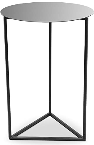 Menzzo Oliana Tisch, Schwarz, L56 x T56 x H79 cm