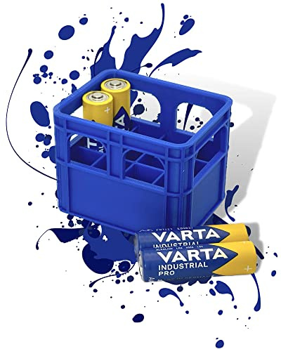 Caja de pilas para guardar pilas AA, AAA, 9 V, caja vacía – Impresión 3D (AA, azul)