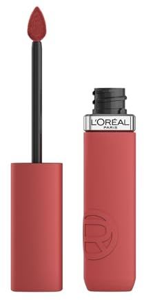 L'Oréal Paris Pflegender Lippenstift mit mattem Finish, Für leuchtende Farben mit bis zu 16 Stunden Halt, Infaillible Matte Resistance, Nr. 645 Crush Alert, 5 ml