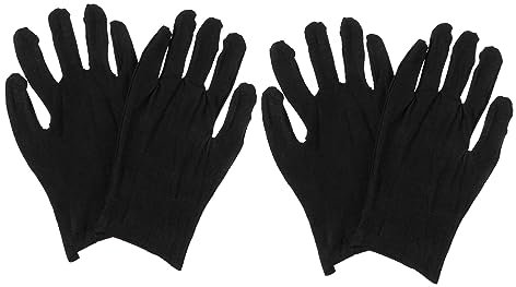 Veemoon 24paare Baumwollhandschuhe Arbeitshandschuhe Sicherheitshandschuhe Handhandschuhe Schutz Vor Schnitten Und Kerben Für Schäler Und Reiben
