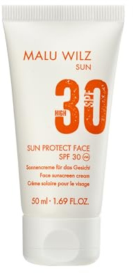 Malu Wilz Sun Protect Face I Sonnencreme Gesicht SPF 30 I 50 ml I Sehr schnell einziehender, feuchtigkeitsspendender Sonnenschutz I Für alle Hauttypen I vegan