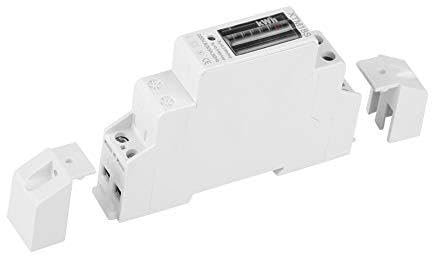 Greensen Contatore Elettrico su Guida DIN Monofase - Misuratore Kwh con Pinza Amperometrica per Misurazione Energia Elettrica Professionale
