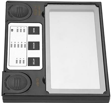 Máscara de soldar con panel solar, 110 x 90 mm