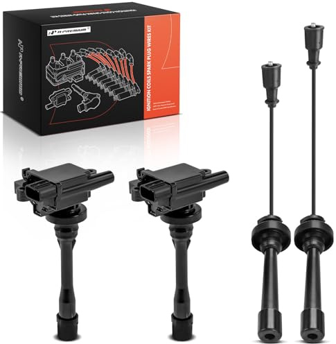 A-Premium 2 Ignition Coils with 2 Wire Compatible with Mitsubishi Outlander 2003, Mirage 1997-2002, Lancer, Eclipse, Galant & Chrysler Sebring & Dodge Stratus, 1.8L 2.0L 2.4L