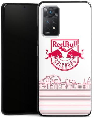 DeinDesign Slim Case extra dünn kompatibel mit Xiaomi Redmi Note 11 Pro 5G Silikon Handyhülle schwarz Hülle Eishockey Skyline EC Red Bull Salzburg
