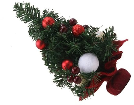 Cabilock 2 STK Mini-Weihnachtsbaum Bonsai-Baum Künstlich Ornamente Mini-weihnachtsbäume Christbaumschmuck Auto Mit Weihnachten Batterie Lichterkette Lichterkettenbaum PVC