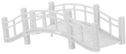 HYTROVE Pont Miniature en Arc pour Jardin Paysager, Décor Micro Paysage Bonsaï, Modèle Petit Pont en Marbre, Accessoire Aquarium Maison De Poupée, Ornement Extérieur Résistant Aux Intempéries