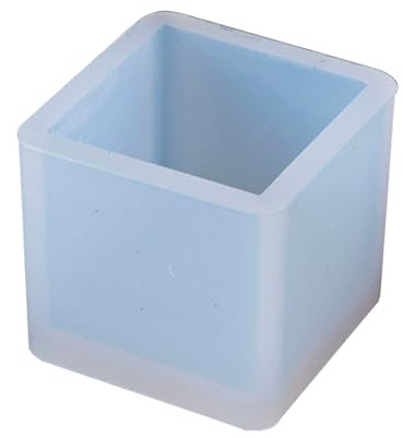 Leliafleury Square Resin Mold Cube Silicone Mold Resin Casting Mould for Display Stand DIY Crafts Making, 35mmx35mm