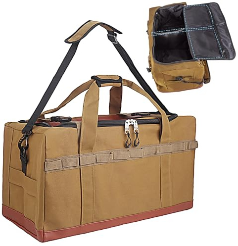 Camping Storage Bag | Kitchen Organiser | Large Volume Waterproof Robust Storage Bag For Adventures Outdoor & Vehicle, brown, see description, See description