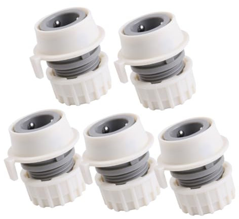 HANABASS 5pcs Flexible Hose Pipe Adapter Faucet to Hose Connector Washer Machine Faucet Adapter for Sink