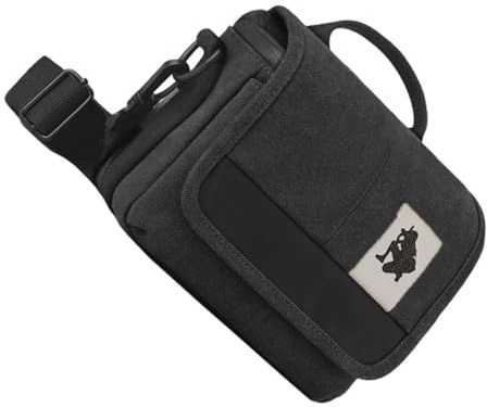 Étui pour Appareil Photo Compact Noir en Toile, Portable | Protection Anti-éclaboussures, Forme Adaptée à L’appareil, Usage Dslr, Format Voyage