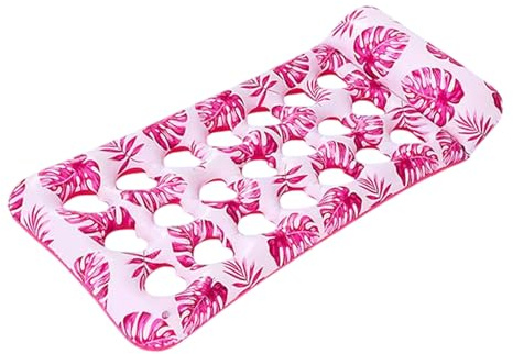 Pool Floats, Inflatable Floating Lounger Raft, Folding Tanning Water Hammock, Outdoor Lake Swimming Pool Float for Relaxing and Sunbathing, Men Women, Adults, 69.34x33.88x0.79 inches
