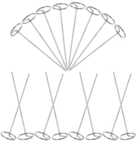 EPIGEIST Piquets De Jardin en Métal 152mm Tête g Pointues pour Fixation De Toiles Et Bâches, Lot de 20, Épingles De Paysage Polyvalentes pour Jardin Et Tente-auvent