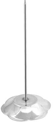 NUOBESTY 2 Stücke Edelstahl Zettelspießer Papierspieß Quittung Spieß Kassenbon Halter Bon Aufspießer Aufbewahrung Schreibtisch Büro Zubehör für Beleg Note Papier Zettel Bonspieß