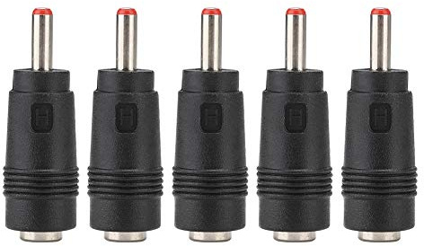 DC Power Converter Plug, 5PCS 5.5 X 2.1 Female To 3.5 X 1.35MM Male DC Adapter Connector Router Power Converter, Tip Tip AC/DC Adapter Plug Connector for Wall Charger