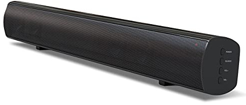 Cello Soundbar with 60 Watts Output and 2 Channel Speaker YW-S09, Bluetooth and AC/DC Built in Bluetooth, 12 volt compatible. Optical audio cable included. Cinematic sound quality.