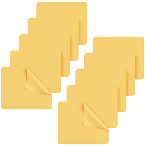 10 Pieces Chamois Pottery Tools Chamois Cloth Pottery Trimming Mud Tools Soft Small Leather Chamois Ceramic Craft Supplies for Pot Rim Smoothing Pottery