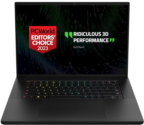 Razer Blade 16 Gaming-Laptop: NVIDIA GeForce RTX 4070 13th Gen Intel 24-Core i9 HX CPU - 16 QHD+ 240Hz 16GB-RAM - 1TB SSD CNC Aluminum Compact GaN-Charger - Windows 11 Chroma RGB