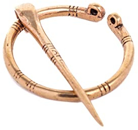 WINDALF Fibel THOINA Ø 2.7 cm Tuchnadel Bronze | Kleine, Anstecknadel, Gewandschließe, Antik Vintage