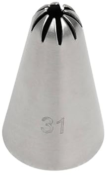 BrandNewCake® Beccuccio Stella Chiuso #31 - Ugello in Acciaio Inox - Decorazione Torte - Accessorio per Pasticceria