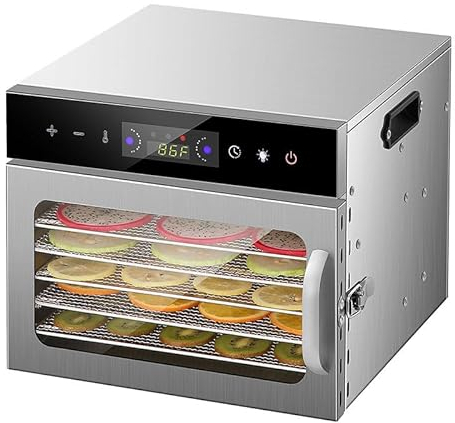 WDDEYYDS Food Dehydrator Fruit and Vegetable Dehydrator Timer 800W Food Fruit Vegetable Dryer Mushroom Meat Fruit Food Dehydrator,6layer