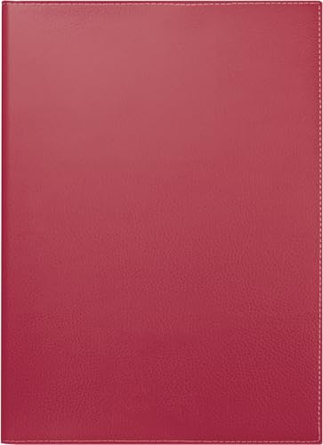BRUNNEN Buchkalender Modell 781 (2025), 2 Seiten = 1 Woche, A4, 144 Seiten, Kalenderhülle Kunstleder Cassandra, rot