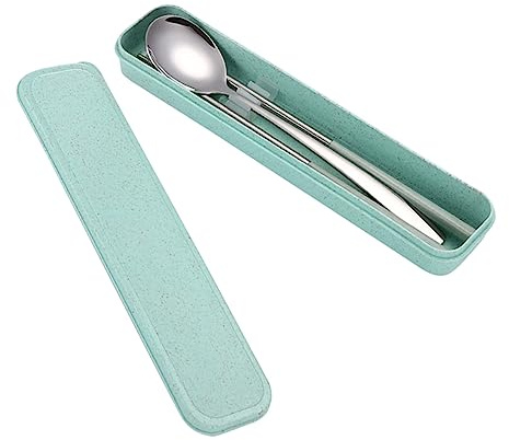 Garneck 3 Pièces 304 kit étui de rangement sangle de lunettes ustensiles de cuisine argenterie couverts de table vaisselle ustensiles de camping Boîte de rangement