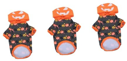 YARNOW 3stücke Pet Cosplay Pumpkin Hoodie Für Hunde Dicke Warme Kleidung Für Halloween Verschiedene Für Kostümpartys Und