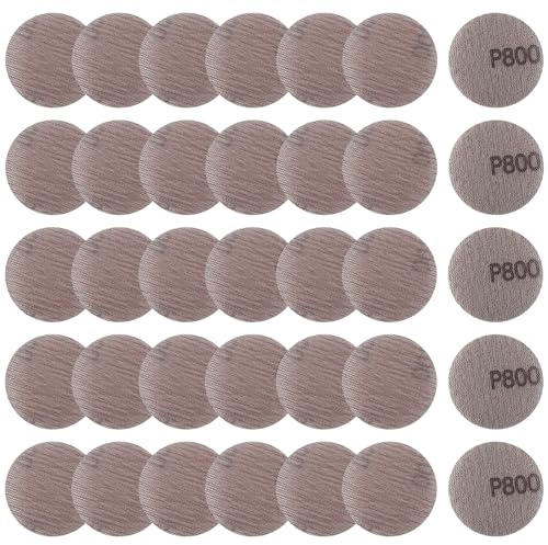 LEONTOOL 2 Inch Mesh Abrasive Mesh Sandpaper Hook and Loop Sanding Discs 800 Grit, Pack of 35 Dust Free Net Sandpaper Abrasives Pads Drywall Sander Sandpaper for Metal, Wood, Composites