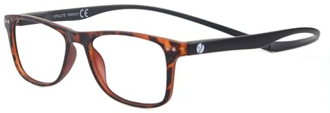 Vitallite 499 Occhiali da lettura con Lenti anti-luce blu, antiriflesso e asta lunga per aggancio sicuro, Tartaruga scuro, +2.75, Unisex