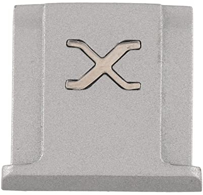 Diheohg Adecuado para X-T4 X-T3 X-T2 X-T30 X-T20 X-E3 X-E2 X-PRO3 X- X30 X10 zapata de flash flash incrustada plata