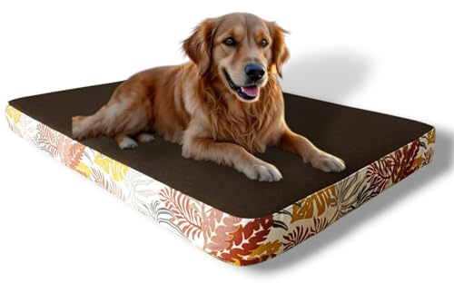 Maxtin Cama Perro Hidrófuga Grande 80x60x8,5 cm - Cama Perro Viscoelástica y Ortopédica - Lavable, Hidrófuga y Desenfundable, Ideal para Perros Grandes y para Gatos