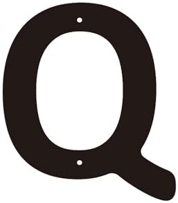 Chiffres modernes maison 6 pouces en métal, numéro porte en fer 15 cm, lettres d'adresse noires pour boîte aux lettres avec vis, pour chambre, extérieur, jardin, café, décoration murale(Q)
