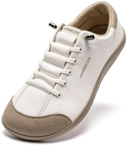HOBIBEAR Barefoot per Donna e Uomo | Zero Drop | Scarpe da Trail Running in Pelle Ampie e minimaliste