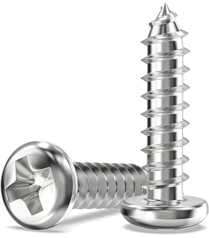 100 Stück M4 x 16mm Holzschrauben Edelstahl A2 V2A Blechschrauben
