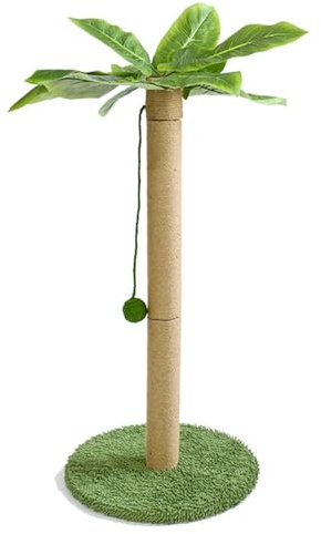 Kratzbaum für Katzen, Kratzbaum aus Sisalseil mit baumelndem Ball, Hoher Kratzbaum für Wohnungskatzen