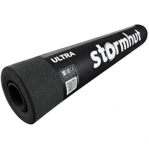 Heavy Duty Black Polyester Reinforced Shed Felt Roll 10m x 1m – Charcoal Black Waterproof Roofing Felt for Sheds, Pagodas & Garden Buildings – Tear Resistant