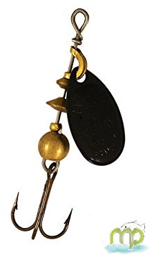 Mepps Aglia - Cuchara, color negro