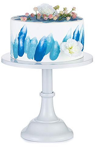 NUPTIO 25cm Kuchenständer Runde Cupcake Ständer Kuchenständer aus Metall für Desserts, Metall Kuchenständer, Snack Tablett, Backzubehör für Partys