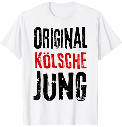 Kölsche Jung Mädche Partnerlook Paare Köln Kölner Karneval T-Shirt, Herren, Weiß, XXL