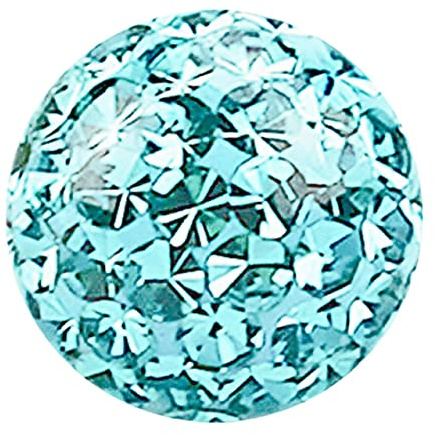 Epoxy Ferido Piercing Multi Stein Kugel 1,2 x 2,5 mm mit Überzug in vielen Farben