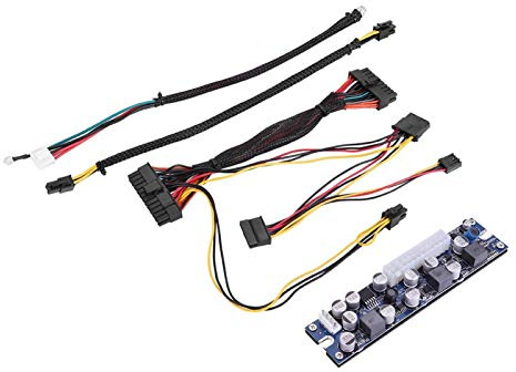 LD-200W 19V DC Input Pin Power Supply Modul, DC-ATX Netzteil DC 24pin ATX auf 12V AUX für Computer, ITX DC Netzteil, Überspannungsschutz, lüfterlos