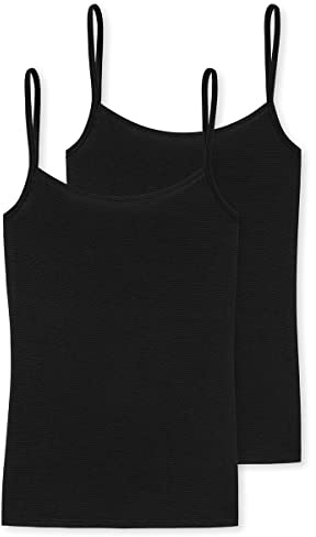 Schiesser Damen 2 Pack Spaghettitop Unterhemd - Modal Essentials