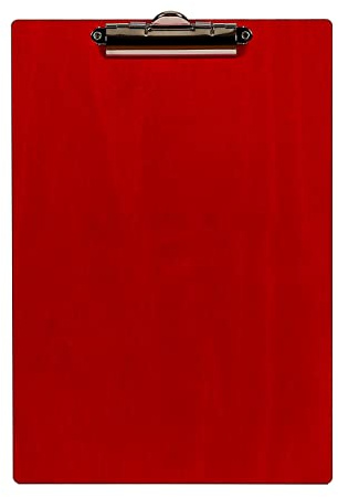Bütic Holz Klemmbrett Standardform Clipboard A4 aus 3 mm Birkensperrholz und mit widerstandsfähigem Klarlack versiegelt