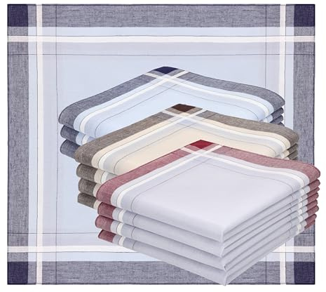 Betz 12er Stofftaschentücher - Herrentaschentücher - Männertaschentücher aus 100% Baumwolle - 40x40 cm - Set LUX 2