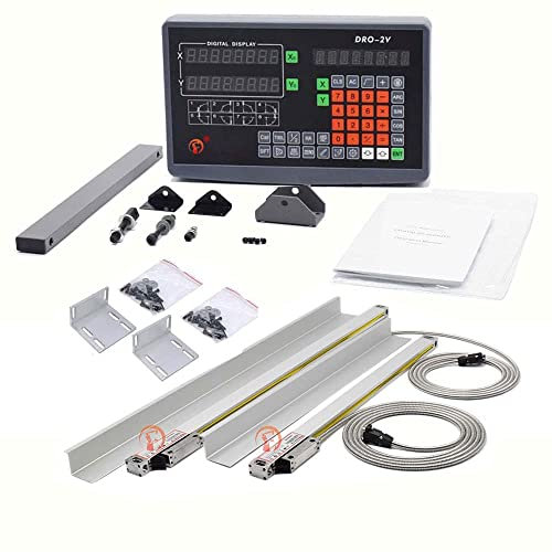 OITTo Tornio DRO, 8 14 Lettura Digitale a 2 Assi 5um Fresatrice CNC Ttl Encoder Scala lineare 200mm + 350mm, DHL, 4-7 Giorni lavorativi