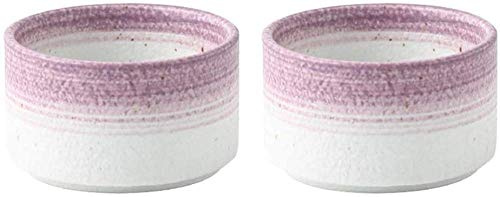 YZJSSL Lot de 2 moules à Soufflets, Parfaits pour Les Muffins, Cupcakes, crème brûlée ou comme Bols à tremper, Porcelaine allant au Four,-A